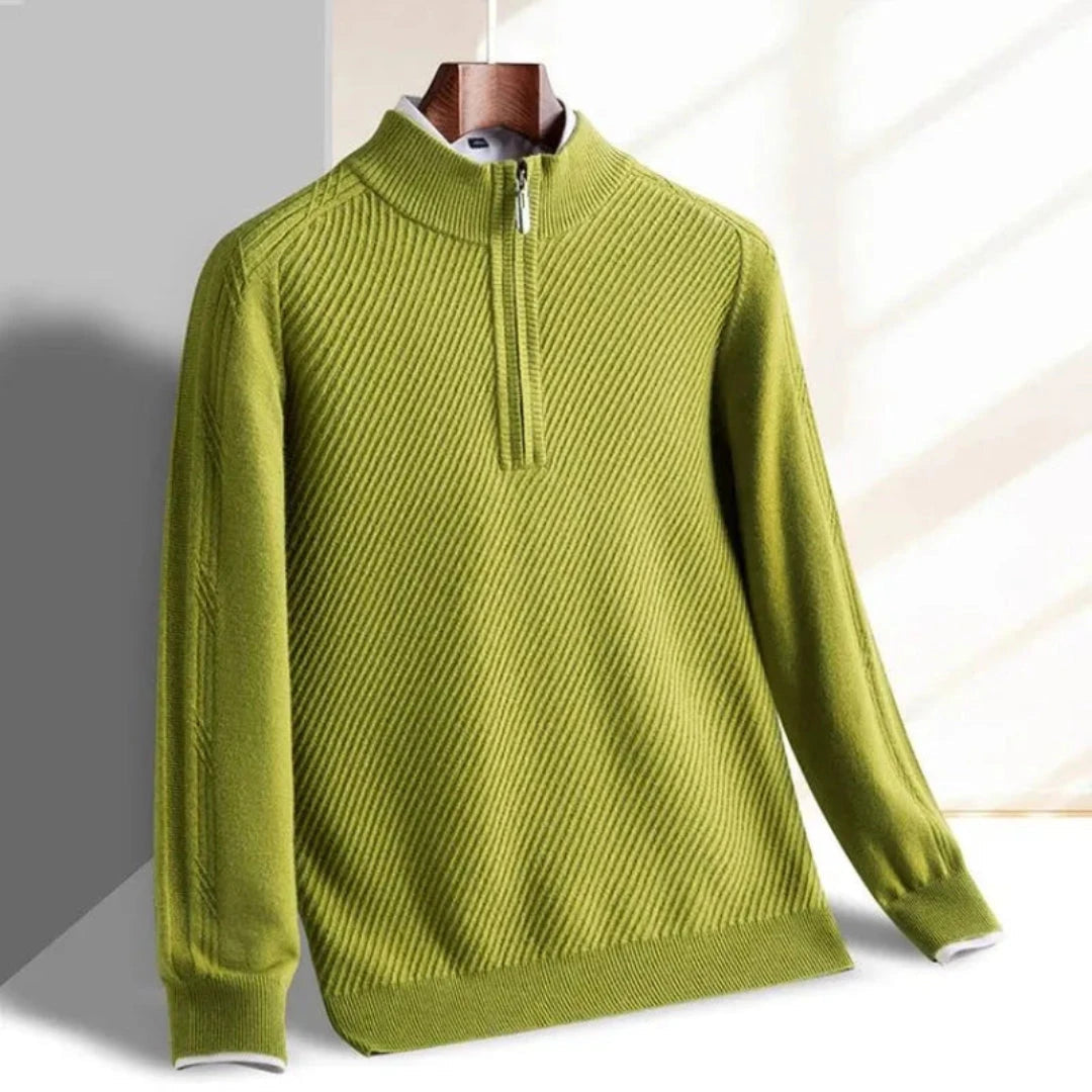 Lune London | Knit pullover for men - Ribbed structure, Light - Regular fit
