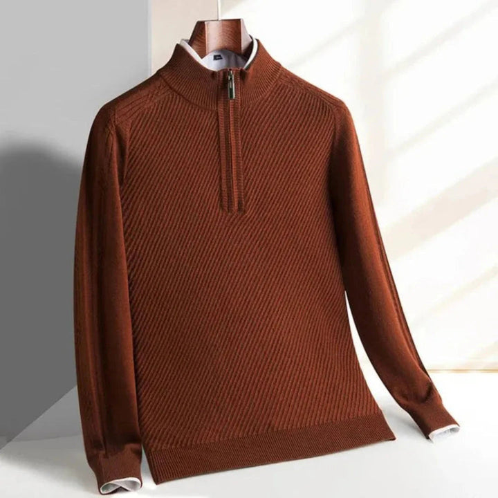Lune London | Knit pullover for men - Ribbed structure, Light - Regular fit