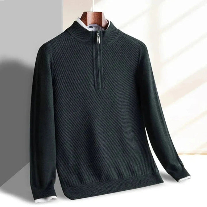 Lune London | Knit pullover for men - Ribbed structure, Light - Regular fit