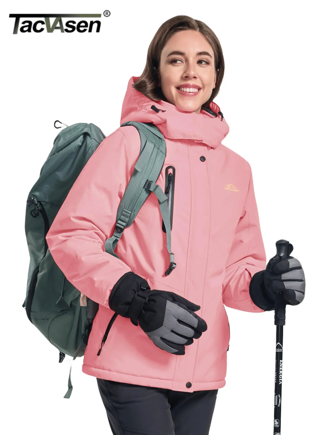 Lune London | Parka Winter Jacket - Warmer and waterproof coat with removable hood, fleece lining, and 5 zippered pockets