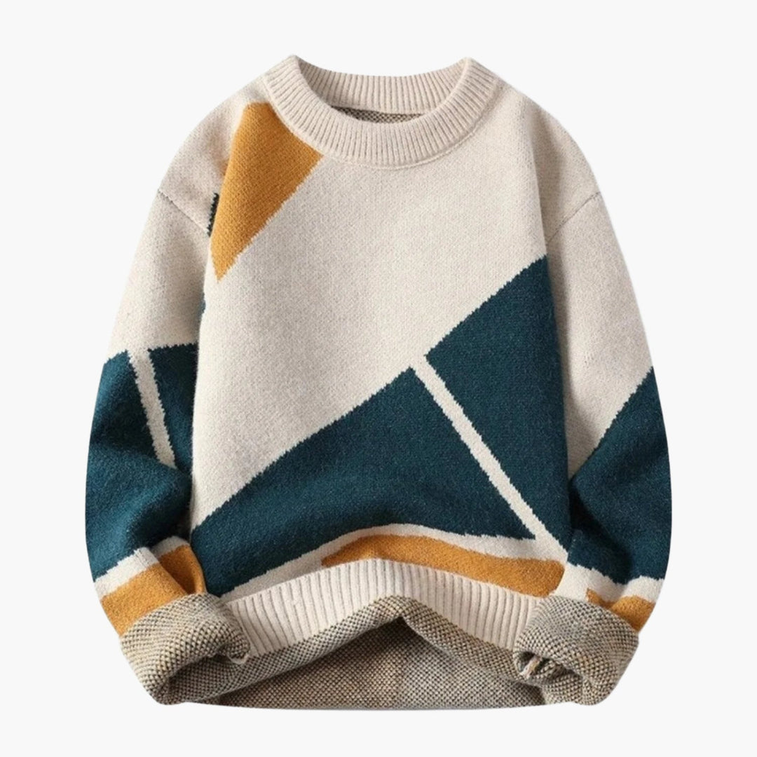 Lune London | Casual Sweater Knitted sweater with modern print for everyday and leisure