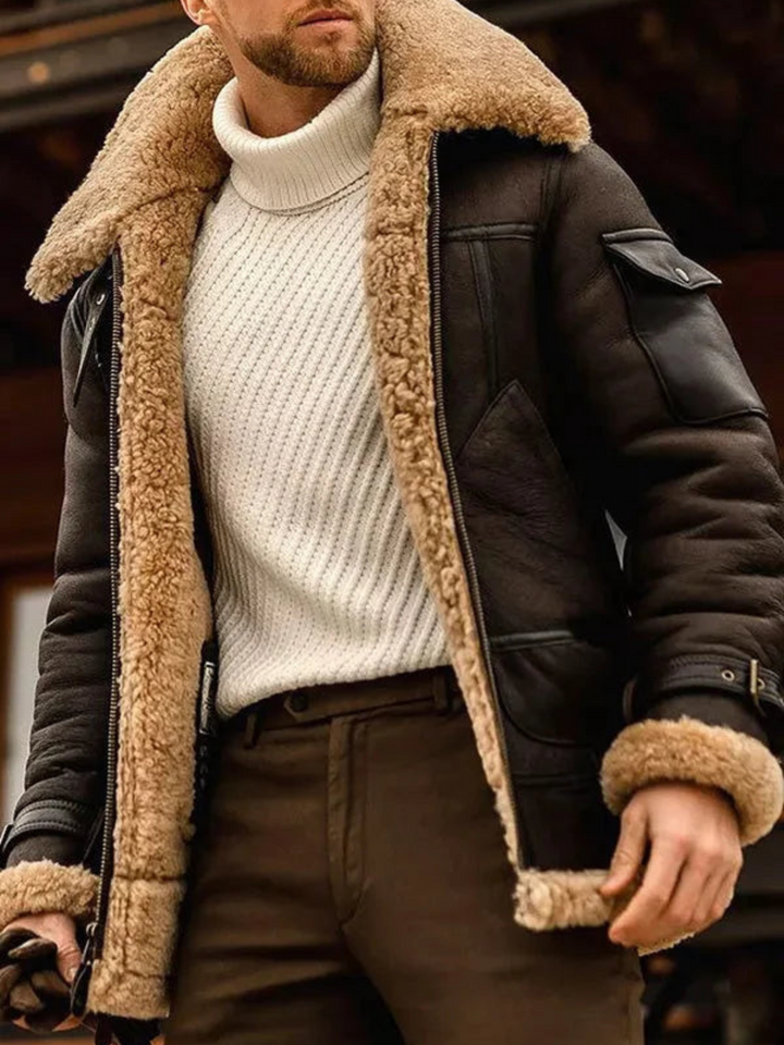 Lune London | Leather jacket for men, Regular fit - Winter