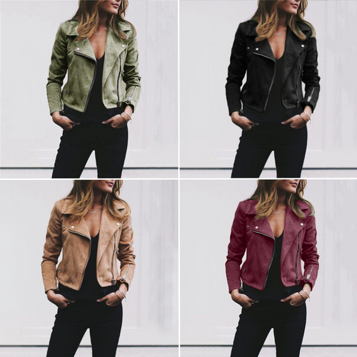 Lune London | Women's Suede Biker Jacket