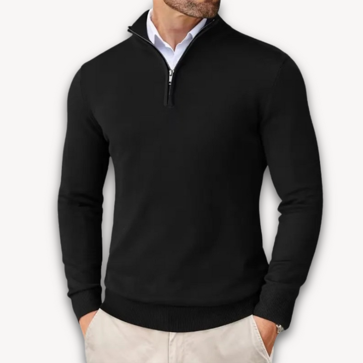 Lune London | Pull en coton - Homme Quarter-Zip