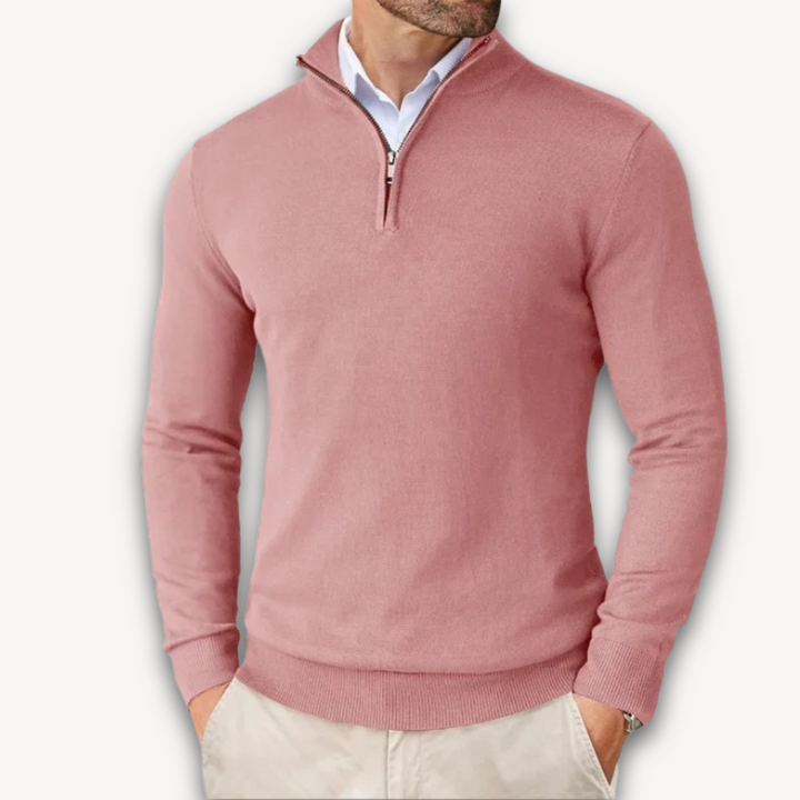 Lune London | Pull en coton - Homme Quarter-Zip