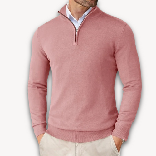 Lune London | Pull en coton - Homme Quarter-Zip