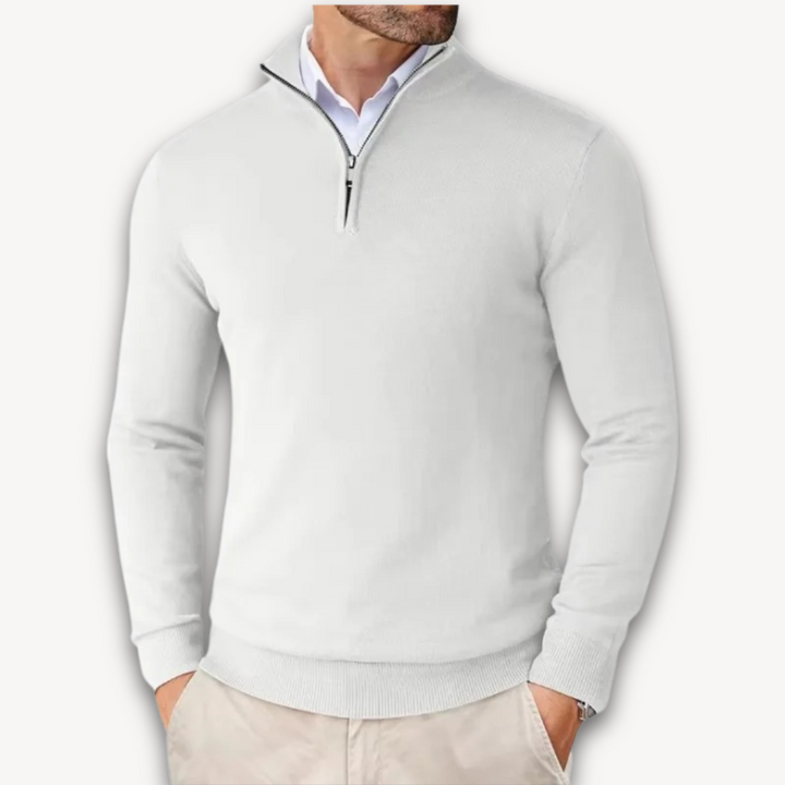 Lune London | Pull en coton - Homme Quarter-Zip