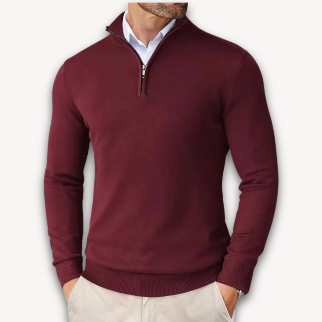 Lune London | Pull en coton - Homme Quarter-Zip