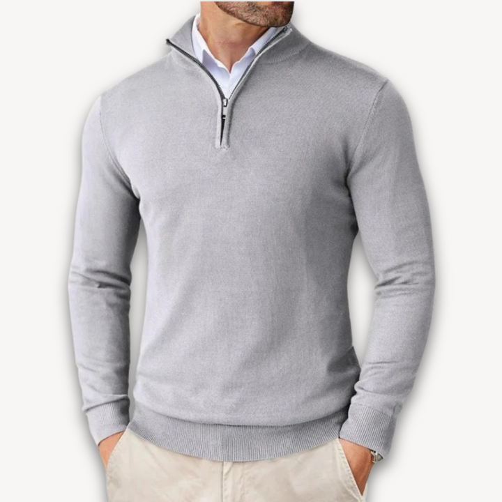 Lune London | Pull en coton - Homme Quarter-Zip