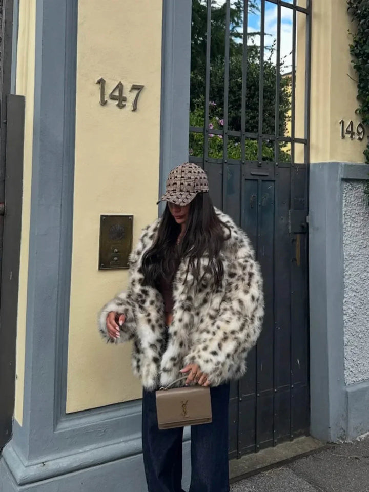 Lune London | Leopard-Faux-Fur-Jacket