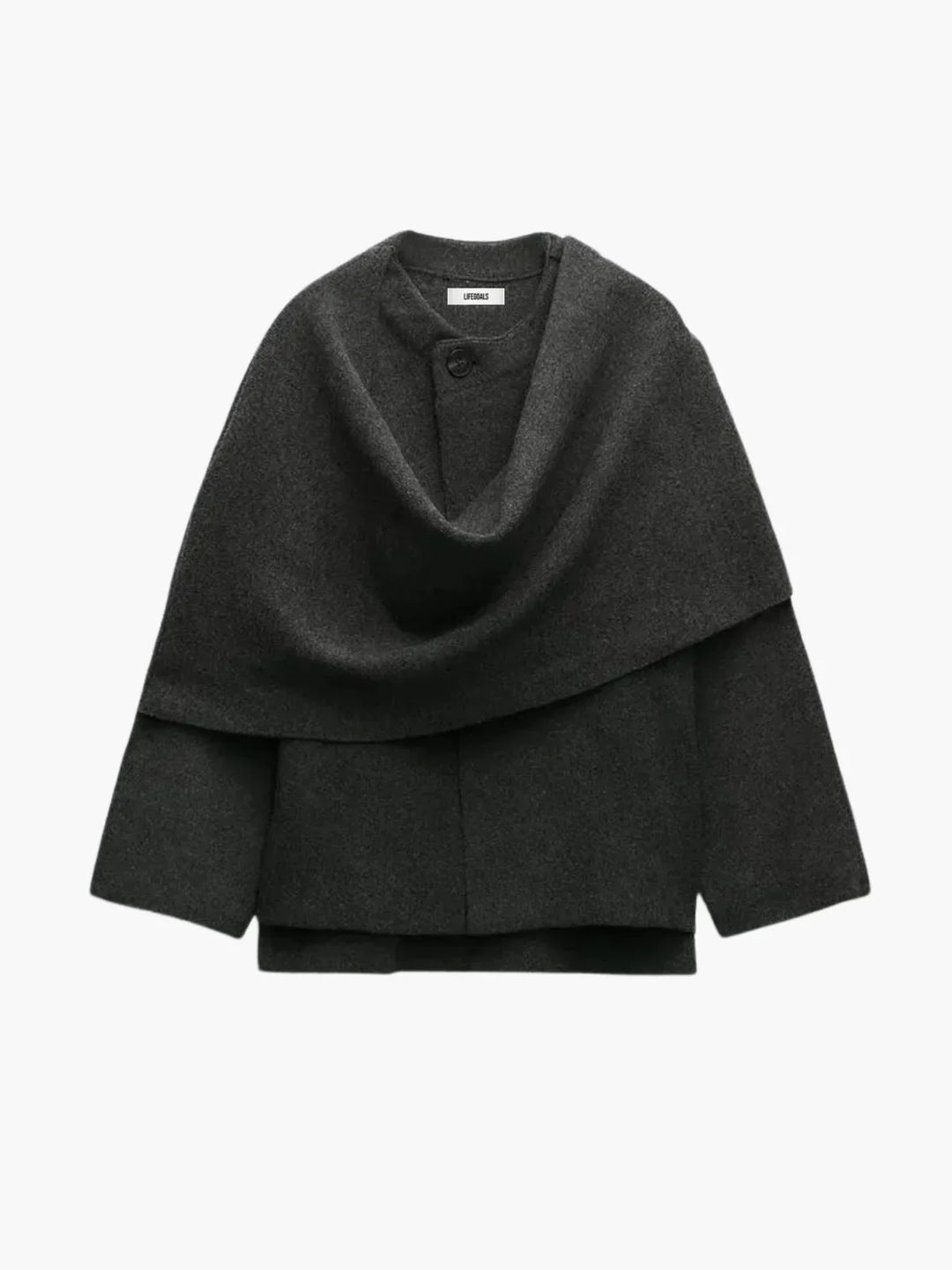 Lune London | Wool blend scarf wrap jacket