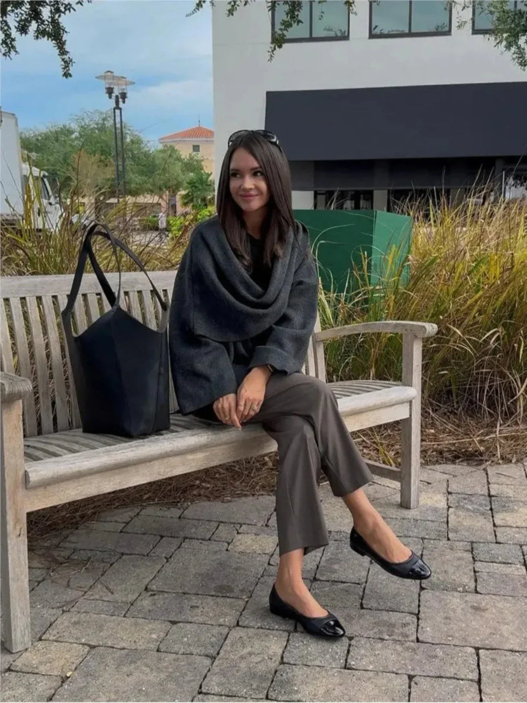 Lune London | Wool blend scarf wrap jacket