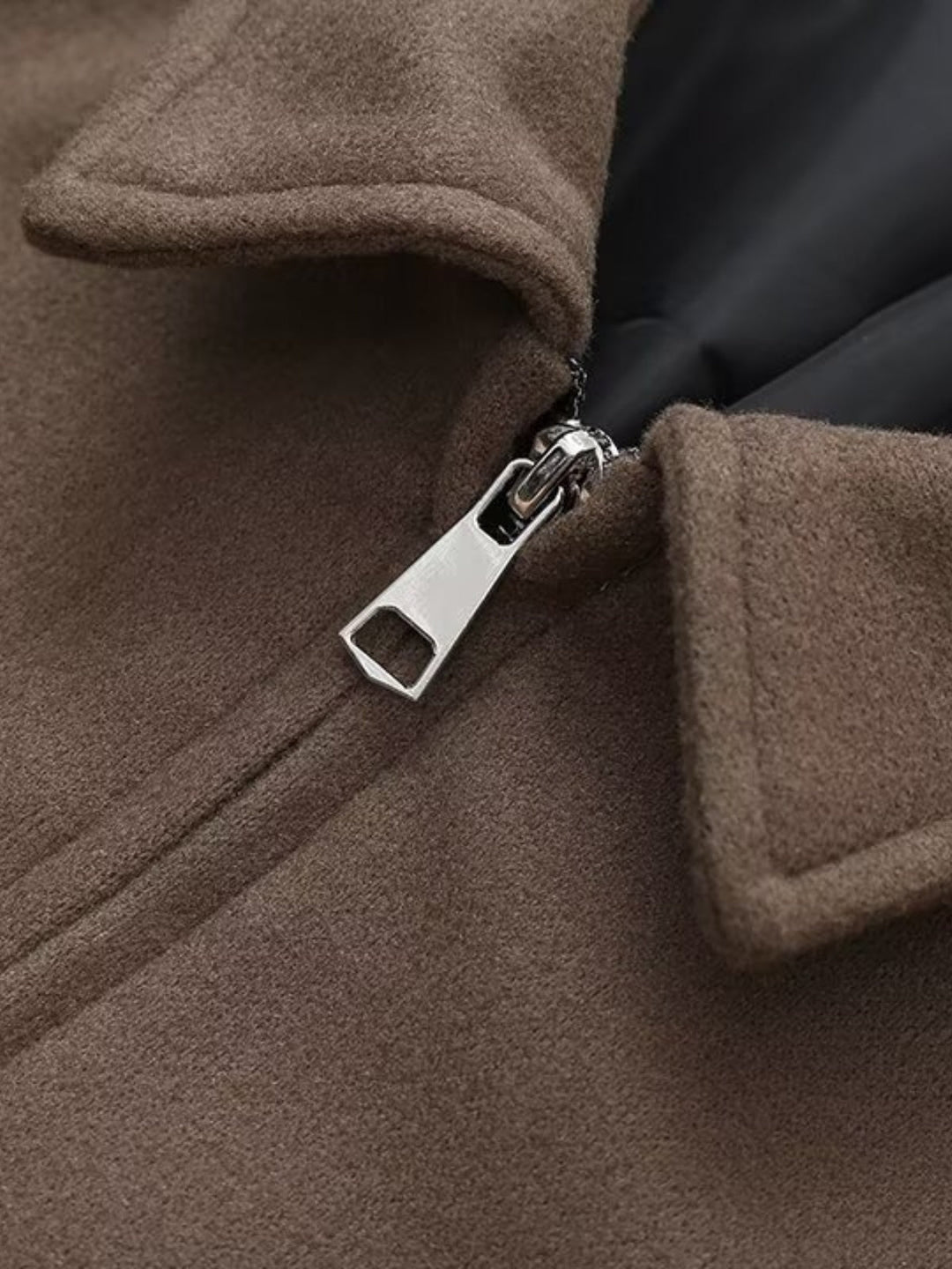 Lune London | Fit Wool Zip-Up Bomber Jacket
