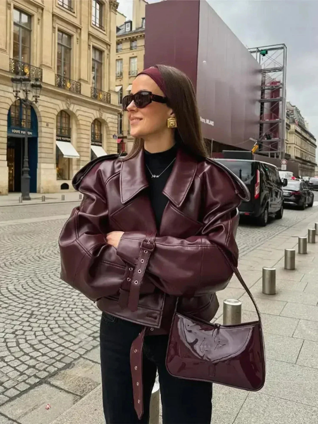 Lune London | Inspired Faux Leather Aviator Jacket
