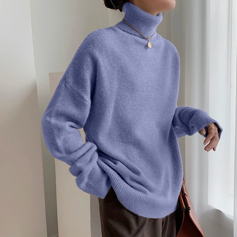 Chic Und Stil | Women's Turtleneck Sweater – Casual Autumn Knit Top