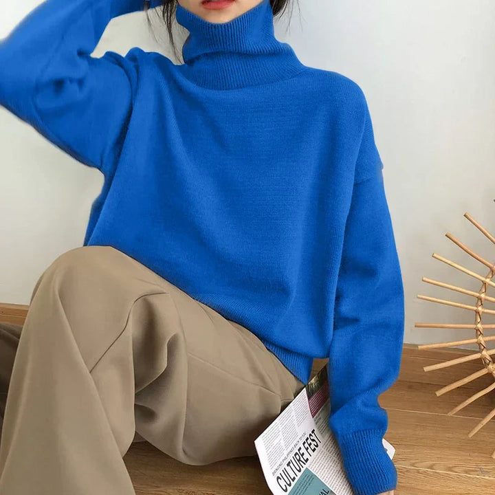 Chic Und Stil | Women's Turtleneck Sweater – Casual Autumn Knit Top