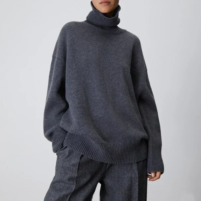 Chic Und Stil | Women's Turtleneck Sweater – Casual Autumn Knit Top