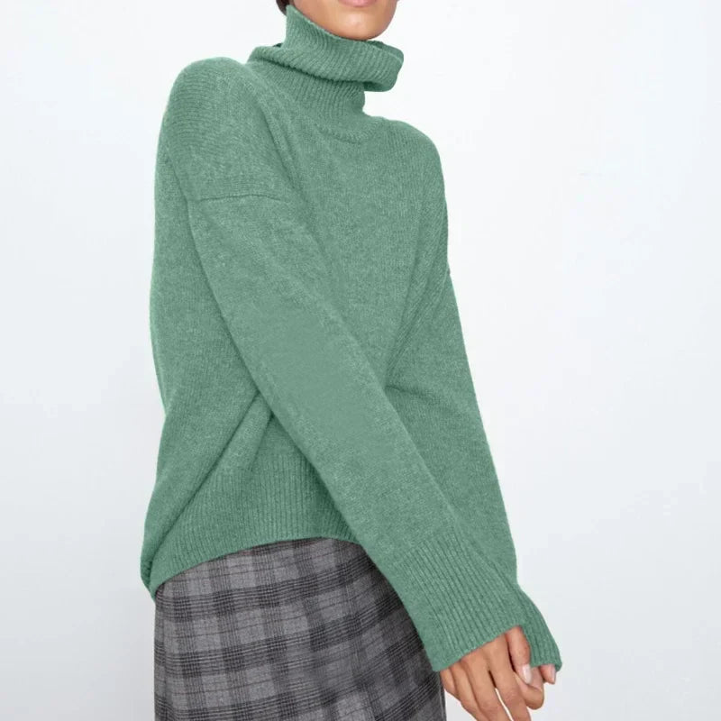 Chic Und Stil | Women's Turtleneck Sweater – Casual Autumn Knit Top