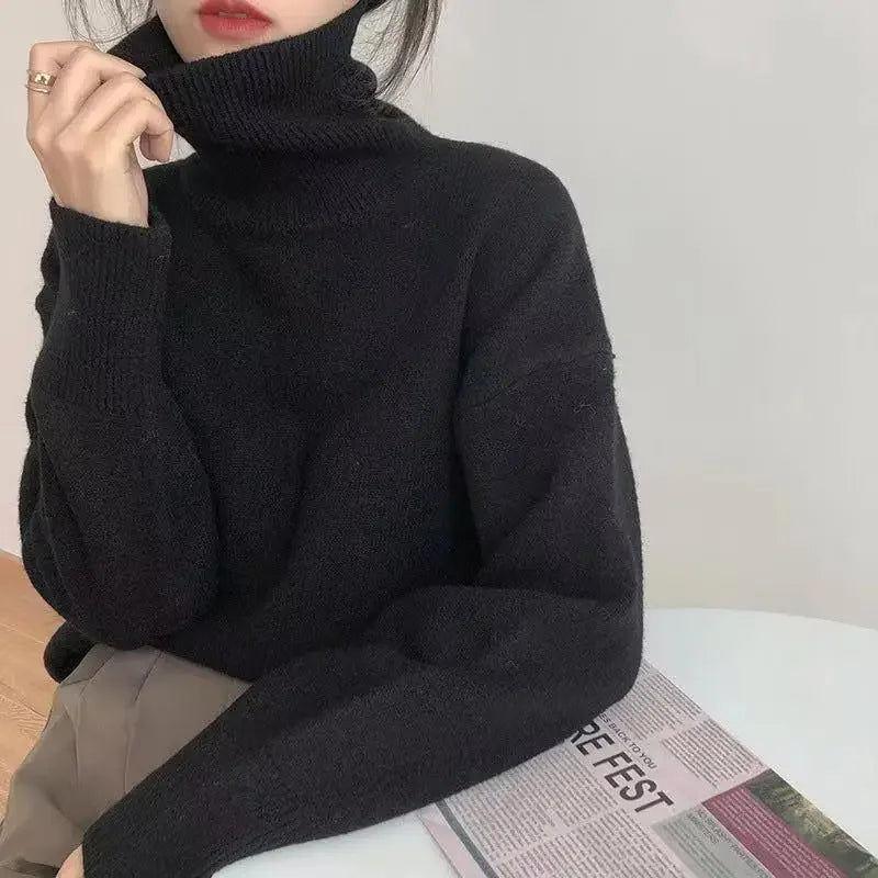 Chic Und Stil | Women's Turtleneck Sweater – Casual Autumn Knit Top