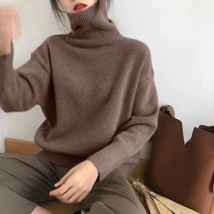 Chic Und Stil | Women's Turtleneck Sweater – Casual Autumn Knit Top