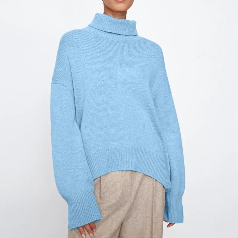 Chic Und Stil | Women's Turtleneck Sweater – Casual Autumn Knit Top