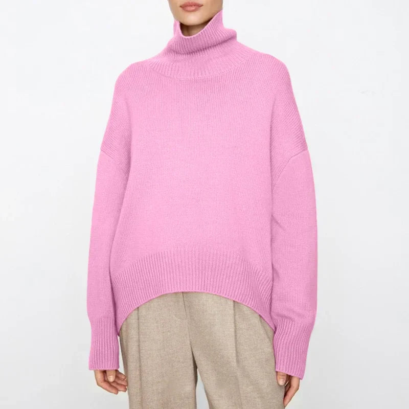 Chic Und Stil | Women's Turtleneck Sweater – Casual Autumn Knit Top
