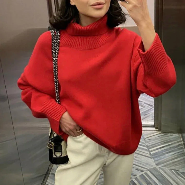 Chic Und Stil | Women's Turtleneck Sweater – Casual Autumn Knit Top