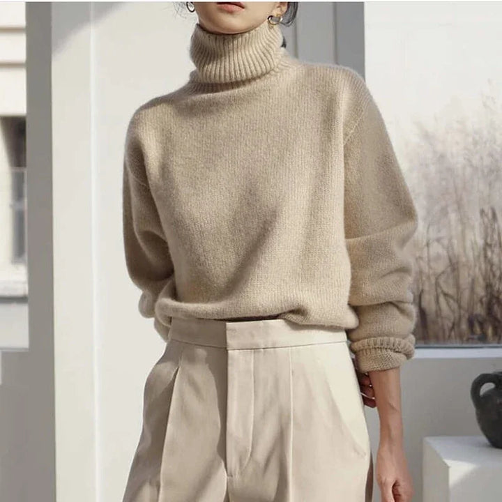 Chic Und Stil | Women's Turtleneck Sweater – Casual Autumn Knit Top