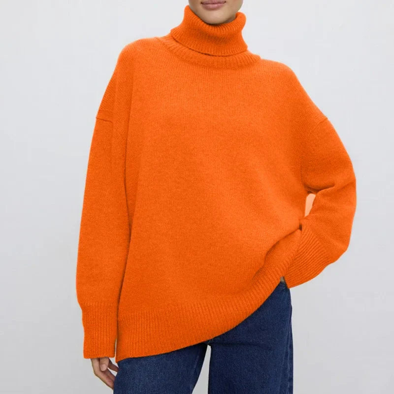 Chic Und Stil | Women's Turtleneck Sweater – Casual Autumn Knit Top