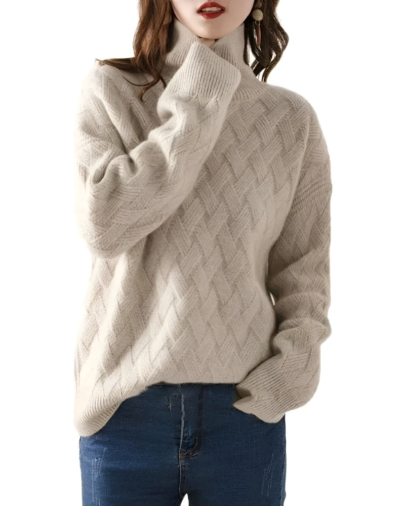Lune London | Luxurious Cashmere Turtleneck Sweater for Elegance