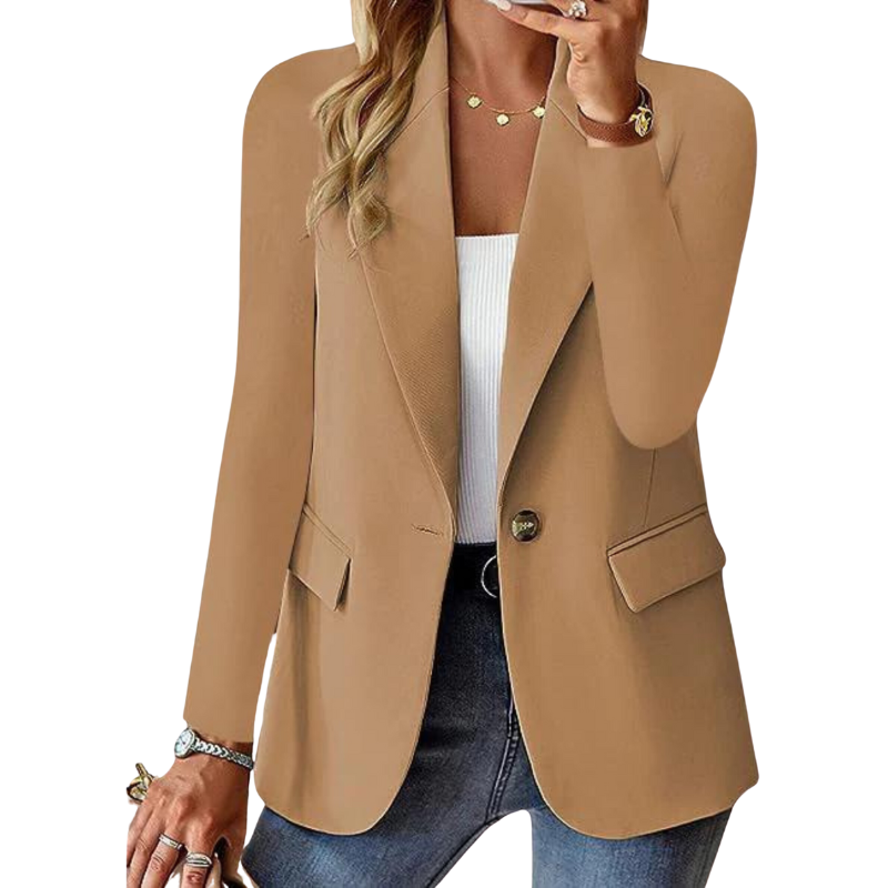 Lune London | Elegant Blazer with Single-Button Closure and Tailored Fit for Women