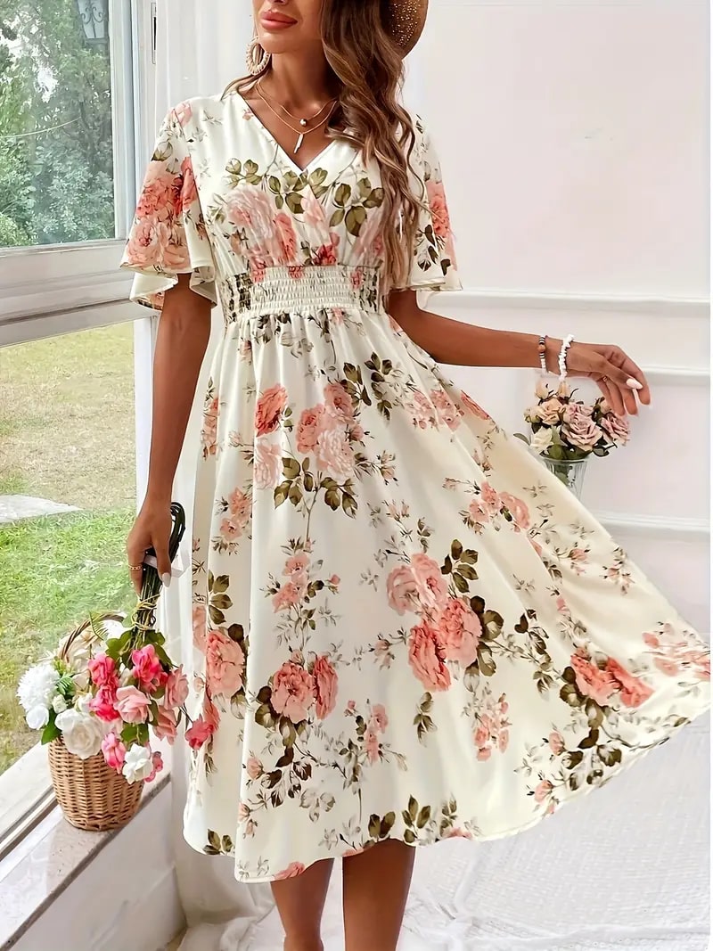 Lune London | Elegant Flower Dress for Spring and Summer