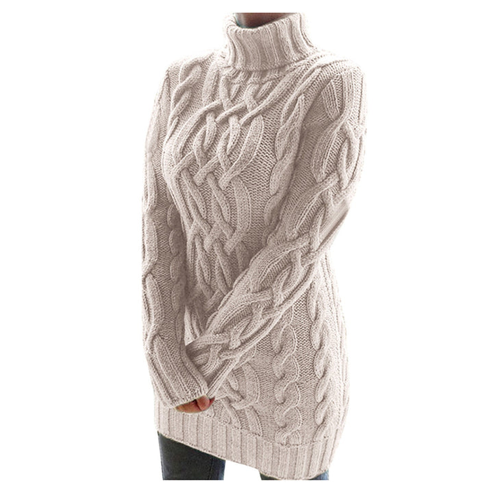 Lune London | Knitted Roll Neck Sweater Cable Knit Warm and Comfortable