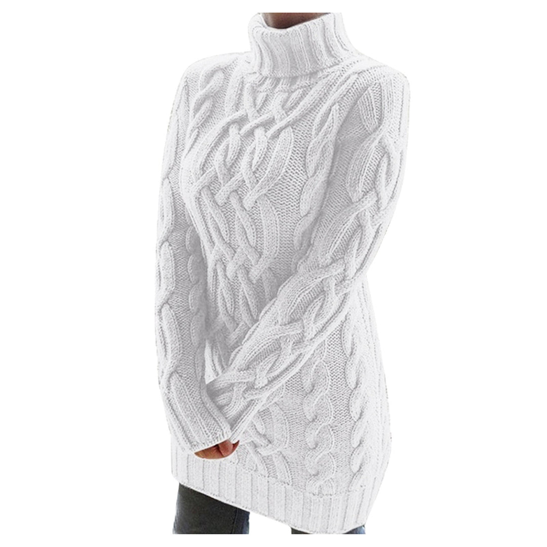 Lune London | Knitted Roll Neck Sweater Cable Knit Warm and Comfortable