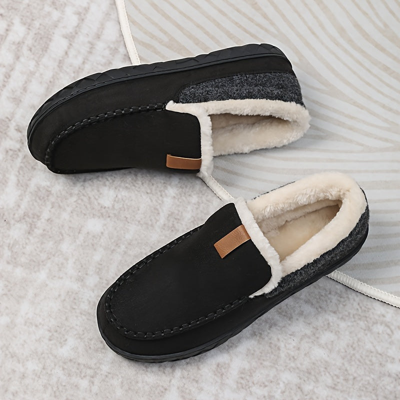 Lune London | Chaussons hommes - Laine de mouton chaude pour l'hiver