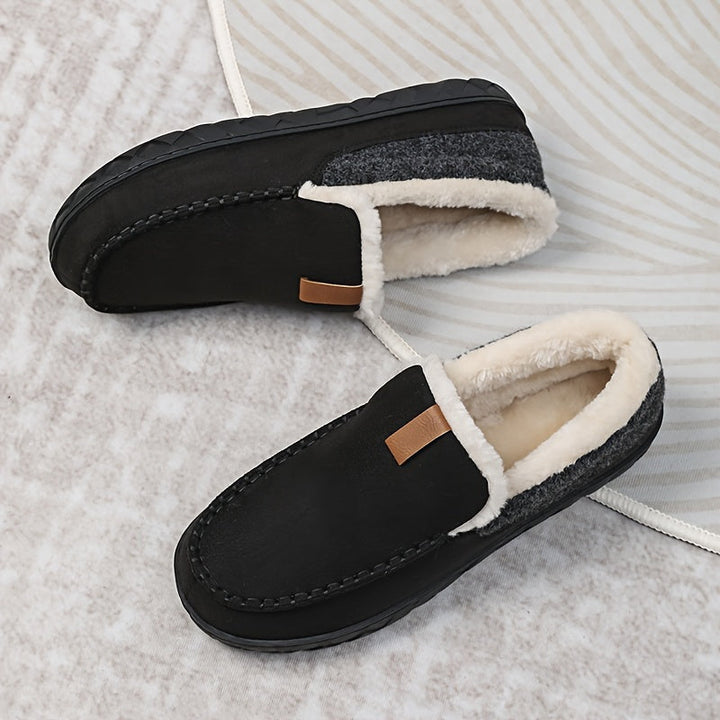 Lune London | Chaussons hommes - Laine de mouton chaude pour l'hiver