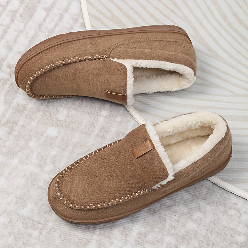 Lune London | Chaussons hommes - Laine de mouton chaude pour l'hiver