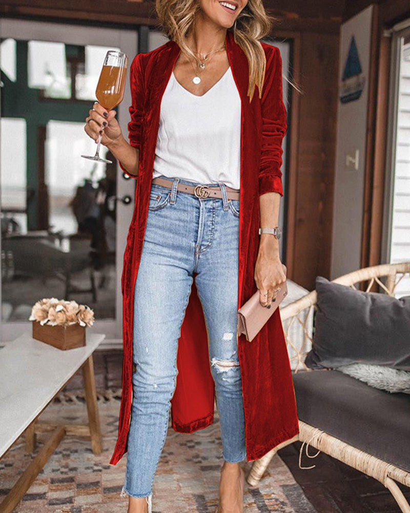 Lune London | Open Front Cardigan - Long Sleeve Design