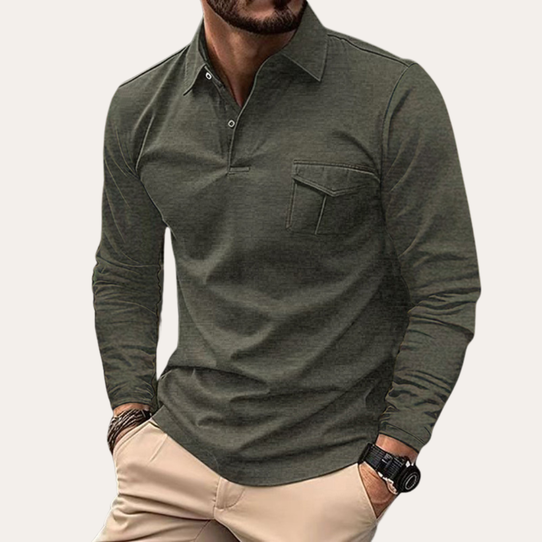 Lune London | Long Sleeve Polo Shirt for Men - Timeless Design