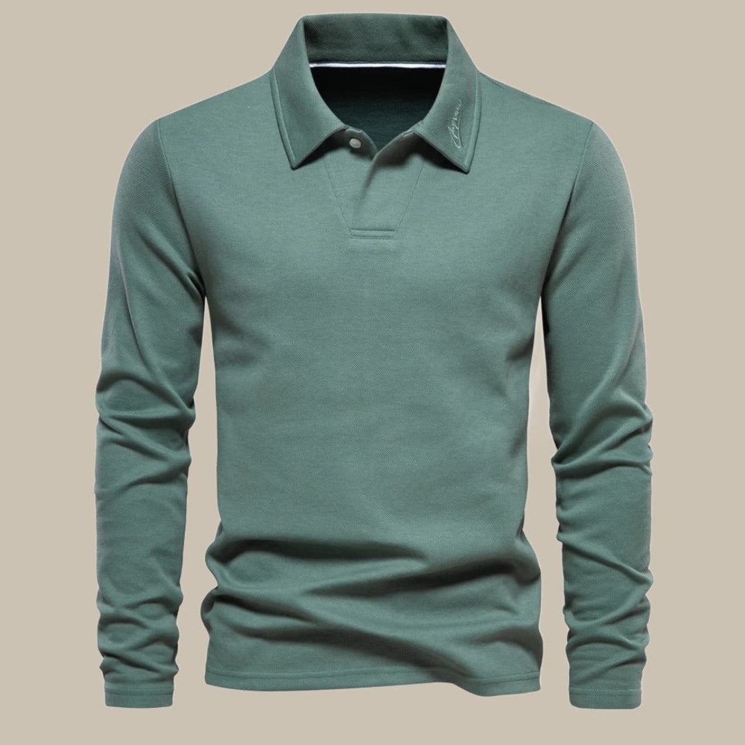 Lune London | Long Sleeve Polo Shirts for Men - Comfortable Fit