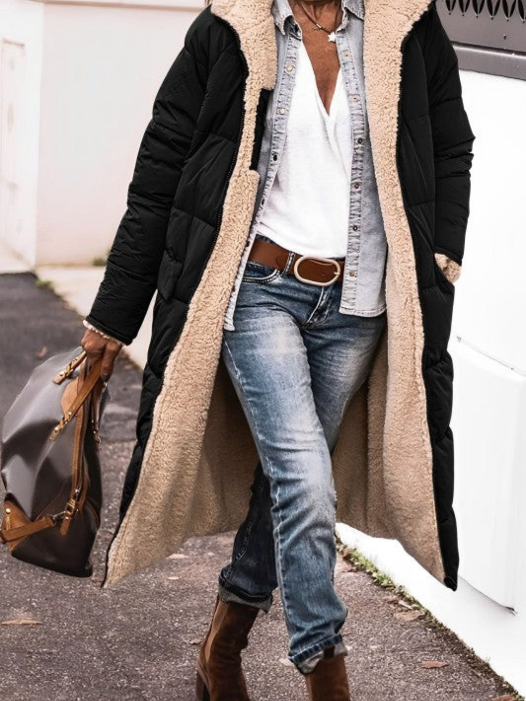 Lune London | Longer Winter Coat for Women, with Hood - Winter