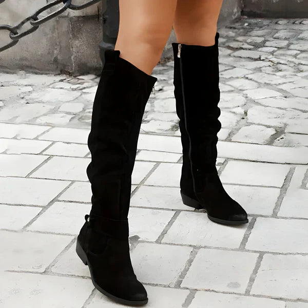 Lune London | Suede Knee-High Boots Elegant