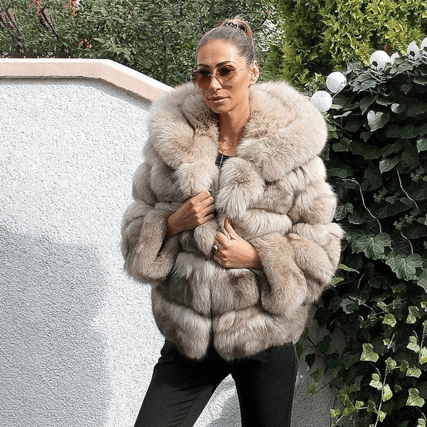 Lune London | Women's Oversized Teddy Jacket with Hood