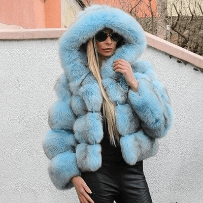 Lune London | Women's Oversized Teddy Jacket with Hood