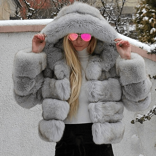 Lune London | Women's Oversized Teddy Jacket with Hood