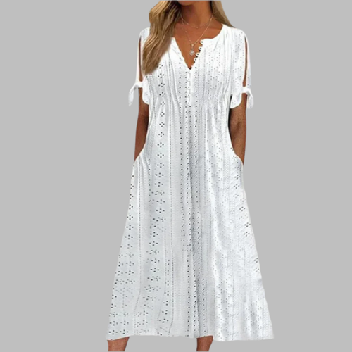 Lune London | Elegant Summer Boho Midi Dress