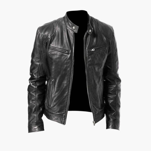 Lune London | Synthetic Leather Biker Jacket - Classic Style for Everyday and Leisure