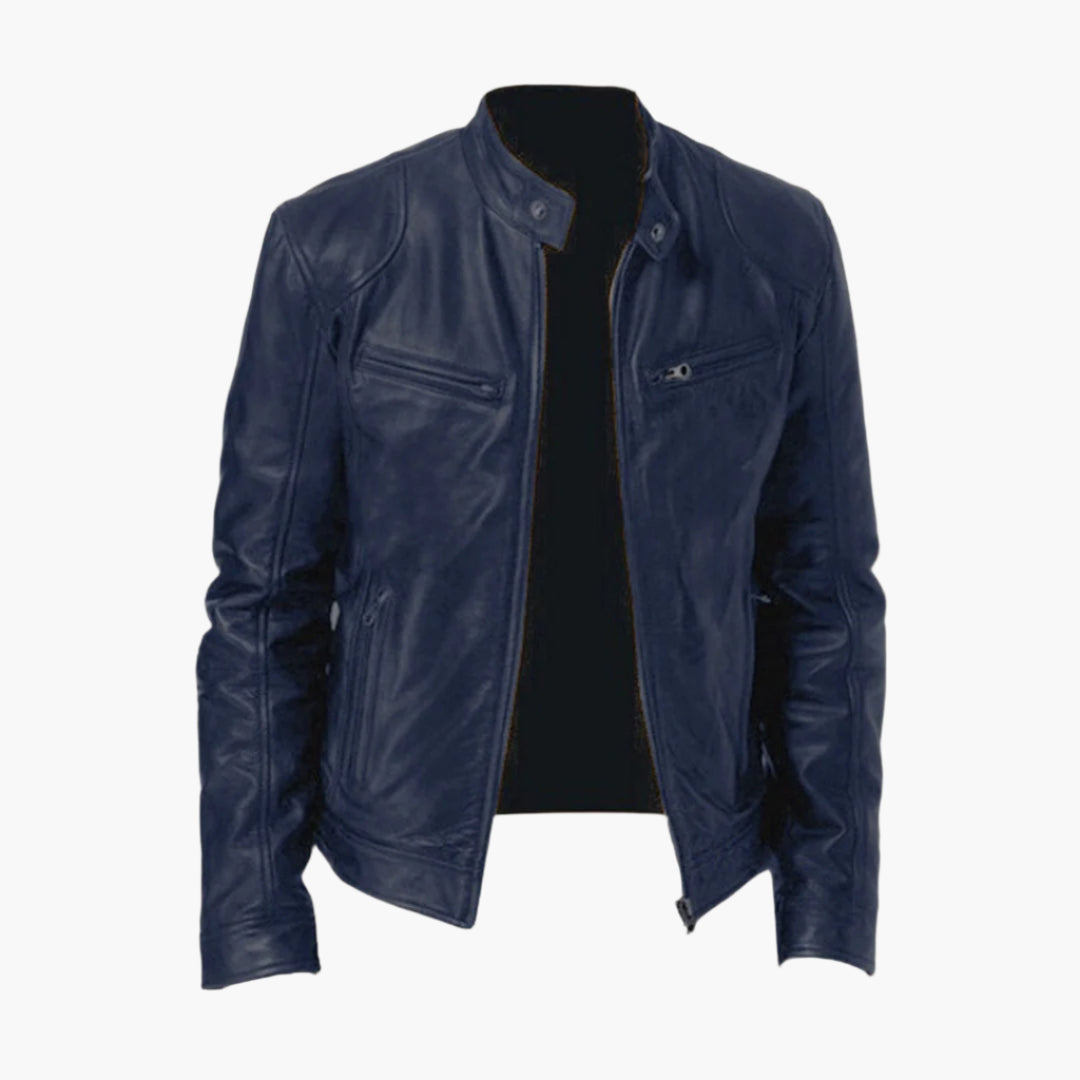 Lune London | Synthetic Leather Biker Jacket - Classic Style for Everyday and Leisure