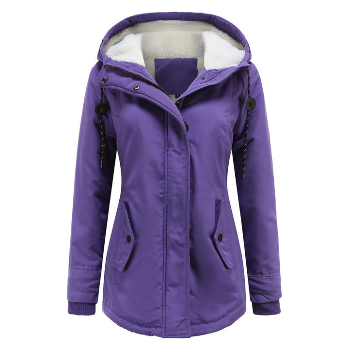 Winter coat | Warm parka coat with hood for women