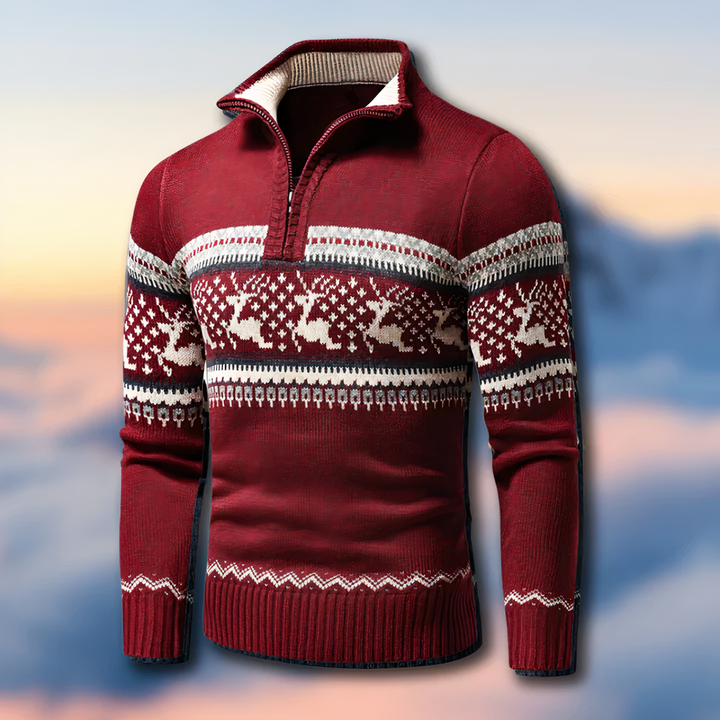 Lune London | Knit Sweater with Half Zipper